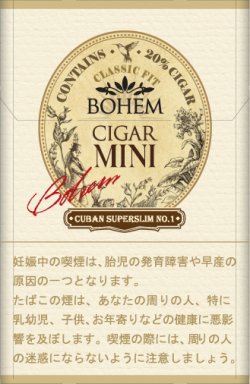 画像1: ボヘーム シガーミニ　スーパースリムアイボリー(韓国）