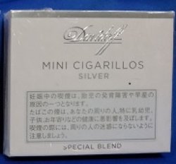 画像1: ダビドフ ミニ シガリロ シルバー 20's (デンマーク/87mmX7mm)