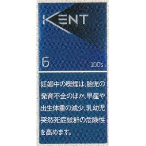 画像: ケント  6 100’s ボックス (アメリカ/タール6mgニコチン0.6mg)カートン(10個)単位で取り寄せ商品