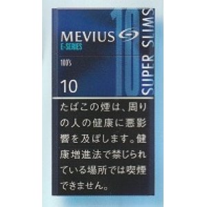 画像: メビウス・イーシリーズ・10・100's・スリム (日本/タール10mgニコチン0.8mg　巻長98ｍｍ)カートン(10個)単位で取り寄せ商品　