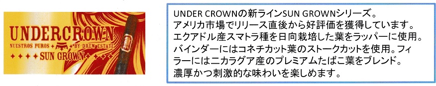 画像: アンダークラウン・サングロウン・コロナ（ニカラグア）１B0X12本単位で取り寄せ商品